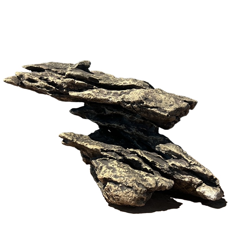 Hide Cave Ceramic - Керамическая платформа для черепах, декоративный камень-водопад