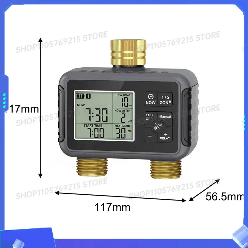 Timer Dual Outlet - Умный контроллер полива для сада, водонепроницаемый,
