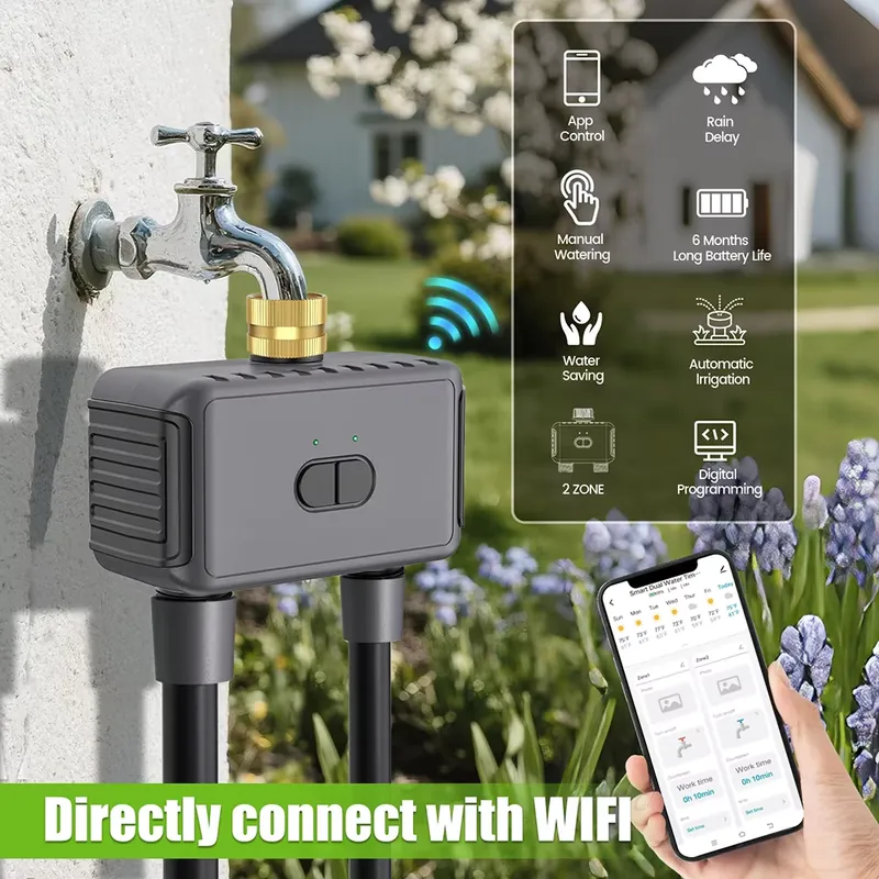 WAP01 Умный таймер полива с Wi – обзор и цена Timer Dual Outlet